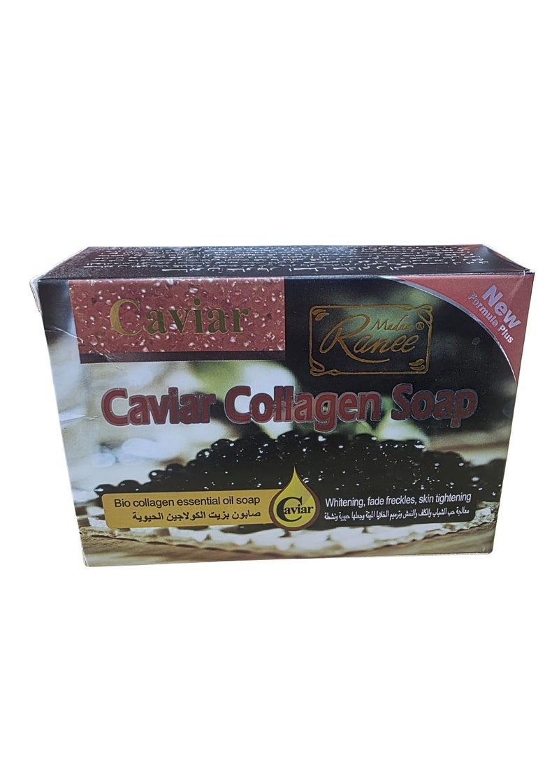 Caviar Collagen Soap – Bio-Collagen and Essential Oil Bar for Skin Tightening and Brightening – Formula Plus